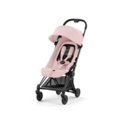 CYBEX Coya Buggy - Matt Black/Peach Pink -Life Kleintje Winkel cybex coya buggy matt black peach pink 2