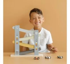 Little Dutch Rollerbaan Cars - Blue -Life Kleintje Winkel little dutch rollerbaan cars blue 3